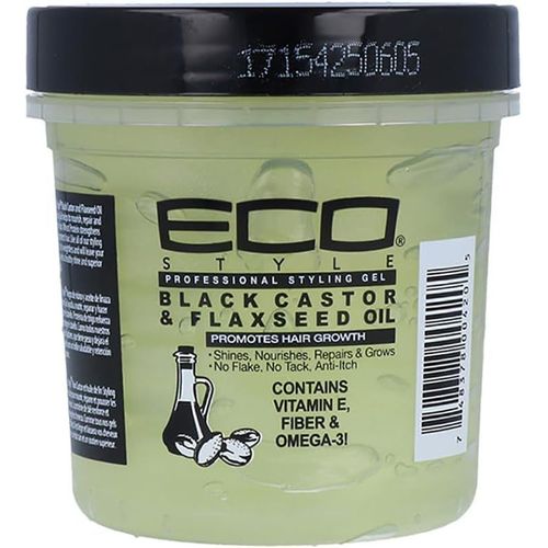 Kalanka-R Black Castor & Flaxseed Oil Professional Gel Coiffant 236 Ml 