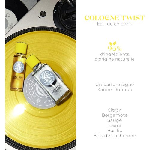 Kalanka-Roger&gallet - Eau De Cologne Cologne Twist 30 Ml ¿ Parfum Vibrant Aux Agrumes De Sicile, Sauge Sclarée Et Bois Blancs ¿ Fragrance Fraîche Et Épicée ¿ Inspirée D¿Une Énergie Urbaine Élégante 