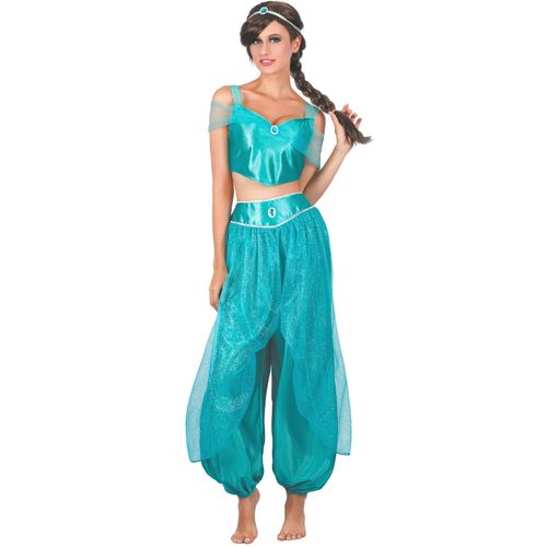 Déguisement Princesse Arabe Bleu Femme - Taille: L