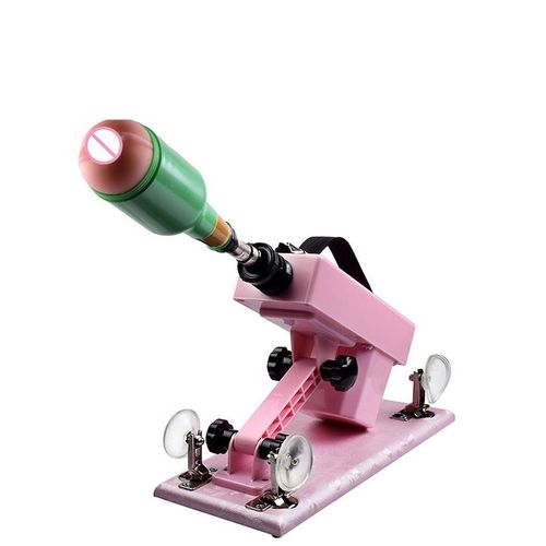 Automatique Sexe Machine Multi-Vitesse Réglable Vibrateur Masturbateur Gode Rétractable Sexe Mitrailleuse Sex Toys-Rose