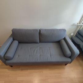 Canapé 2 Places Non Convertible Gris Anthracite Maisons Du Monde