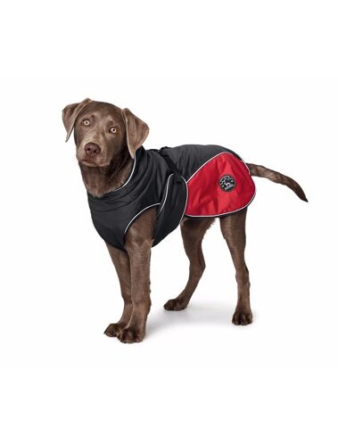 Hunter - Coat Uppsala Cozy 30 Cm Anthracite/Red - (65428)