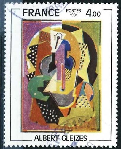 France 1981, Beau Timbre Yvert 2137, "Composition 1920-23" D'albert Gleizes, Oblitéré, Tbe