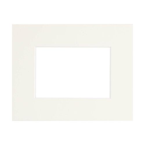 Passe-partout Epais blanc cassé 24x30 cm ouverture 15x20 cm