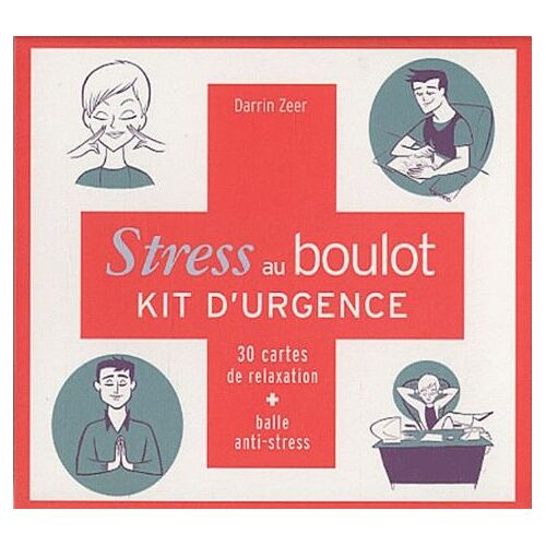 Stress Au Boulot, Kit D'urgence - 30 Cartes De Relaxation + Balle Anti-Stress