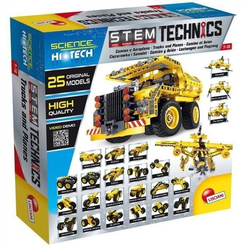 Lisciani Giochi Jeux De Construction Stem Technics - Avion Et Camion