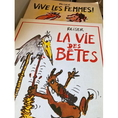 2 Albums Reiser La Vie Des Bêtes / Vive Les Femmes