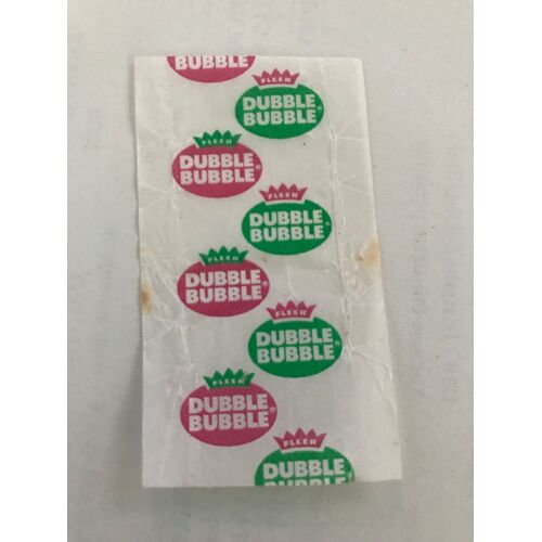 Emballage Papier Dubble Bubble Gum - Fleer - 6,5x4 Cm