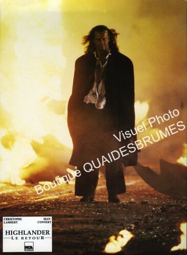 Highlander, Le Retour (Highlander 2, The Quickening): Jeu De 6 Photos D'exploitation Cinématographique - Format 21x29 Cm - De Russell Mulcahy Avec Christopher Lambert, Sean Connery - 1991 Réédition