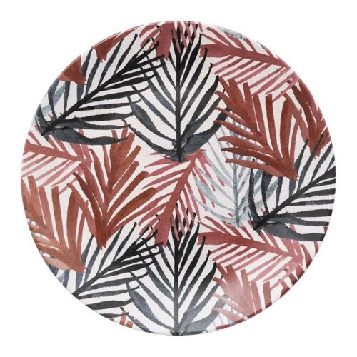 Lot De 6 Assiettes Plates "Alicante" 26cm Multicolore