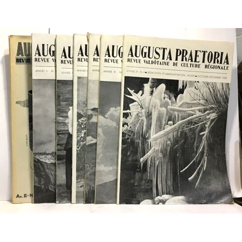 Augusta Praetoria -Revue Valdôtaine De Culture Régionale 7 Revues: Année Ii 1949: N°1-2-34 (Année Complète) + Année Iii 1950: N°1-2-4
