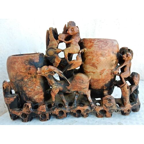 Porte Pinceaux En Pierre Dure Origine Tonkin