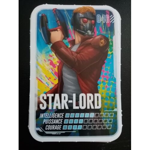 Carte Leclerc Marvel 2022 "Pars En Mission" - Star-Lord, N°046