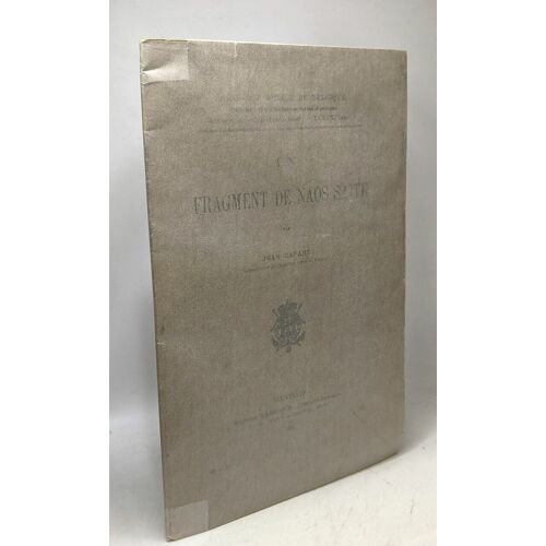 Un Fragment De Naos Saïte - Mémoires - 2e Série Tome Xix Classe Des Lettres Et Des Sciences Morales Et Politiques