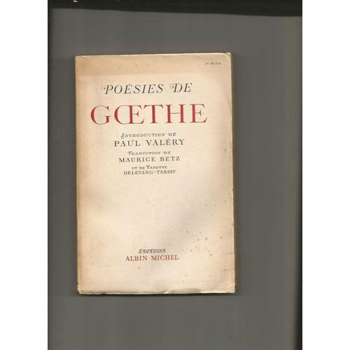 Poésies De Goethe