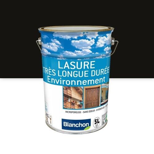 Lasure noire très longue durée - 5 litres - Environnement BLANCHON