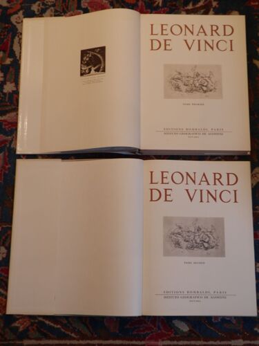 Léonard De Vinci - Importante Iconographie De L' Oeuvre En 2 Volumes Sous Emboîtage