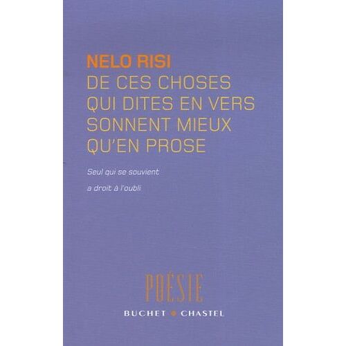 De Ces Choses Qui Dites En Vers Sonnent Mieux Qu'en Prose