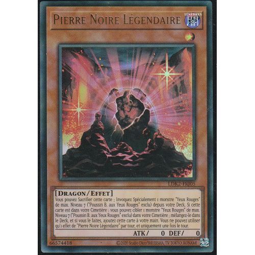 Carte Yu-Gi-Oh - Pierre Noire Légendaire - Ldk2-Frj05 - Ultra-Rare -