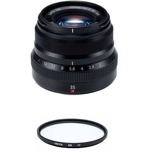 FUJI XF 35MM F2 R WR Noir + HOYA UX UV 43mm Filter