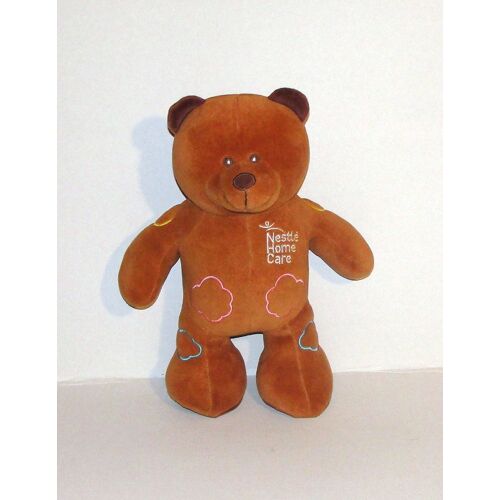 Ours Nestlé Home Care Peluche Doudou Ours Marron Nuage Coeur 35 Cm