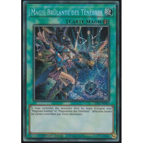 Carte Yu-Gi-Oh - Magie Brulante Des Ténèbres - Ldk2-Frs05 - Secrète Rare -