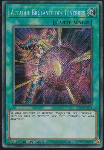 Carte Yu-Gi-Oh - Attaque Brulante Des Ténèbres - Ldk2-Frs04 - Secrète-Rare