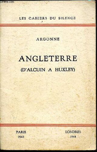 Angleterre D Alcuin A Huxley