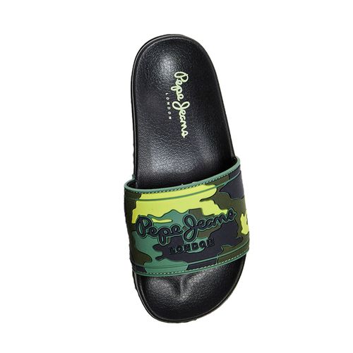 Mules Pepe Jeans Slider Camo Boys Ref 53025 Khaki Green