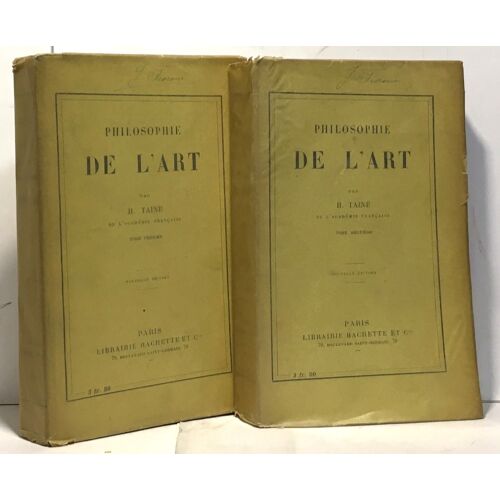 Philosophie De L'art -Tome Premier Et Deuxième