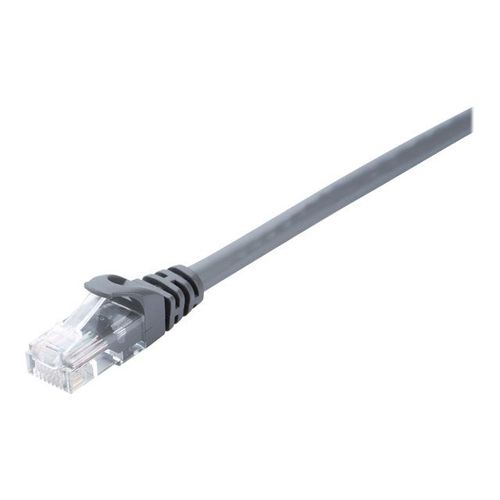 V7 - Cordon de raccordement - RJ-45 (M) pour RJ-45 (M) - 2 m - UTP - CAT 5e - moulé, sans crochet - gris