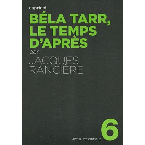 Béla Tarr, Le Temps D'après