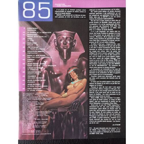 Metal Hurlant N°85 (Mars / 03/1985) (Manoeuvre / Dionnet ) - Margerin / Vuillemin / Voss / Gauckler / Lacaf /Corben ..