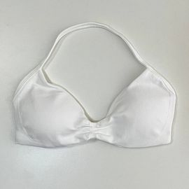 Soutien-Gorge De Sport À Impact Pour Femmes,Haut De Sport À Bretelles,Dos Nu,Avec Bonnets Amovibles,Vêtements D'entraînement,Haut Court,Sans Couture,Col Licou,Yoga.White.L