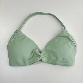 Soutien-Gorge De Sport À Impact Pour Femmes,Haut De Sport À Bretelles,Dos Nu,Avec Bonnets Amovibles,Vêtements D'entraînement,Haut Court,Sans Couture,Col Licou,Yoga.Palm Green.L