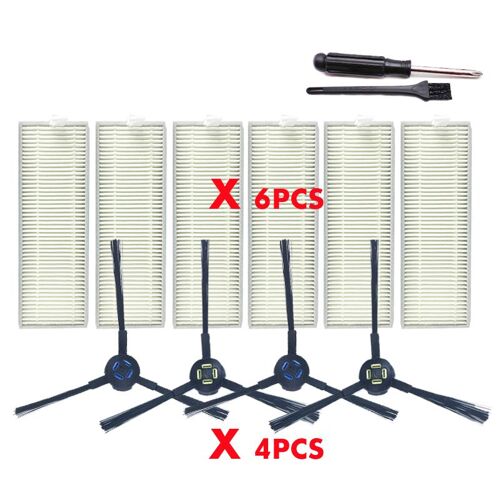 Kit d'aspirateur robot, 10 pièces, brosse latérale HEPA pour ILIFE X800 A7 A9 X787 pièces vues à la télévision, brosse de nettoyage de la poussière May06105654