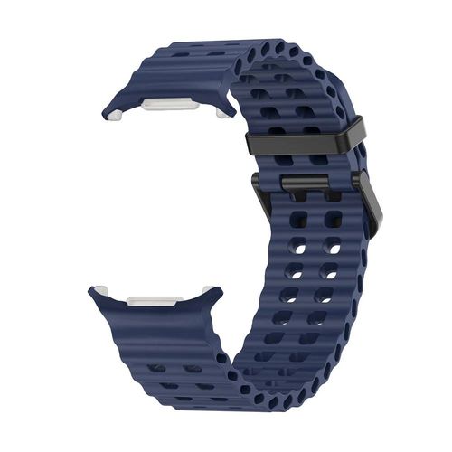 Nouveau Bracelet En Silicone Marin Pour Montre Samsung Ultra 47mm Bracelet Sans Espaces Sport Bande Bicolore Pour Galaxy 7 Ultra Bracelets De Montre-Galaxy Watch 7 Ultra-Mu