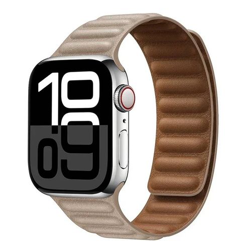 Lien en cuir pour bracelet de montre Apple 44mm 40mm 45mm 49mm 41mm bracelet à boucle magnétique d'origine iWatch série 8 3 SE 6 7 Ultra bracelet-38 40 41 S10-42 mm-06 khai