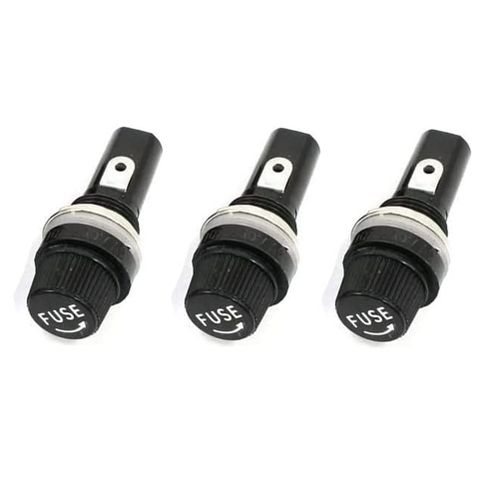 KALANKA-3 porte-fusibles panneau pour fusibles en verre et céramique 5 x 20 mm Porte-fusibles