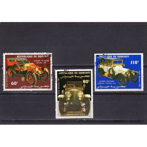 Timbres De Poste Aérienne De Djibouti (Voitures Anciennes)