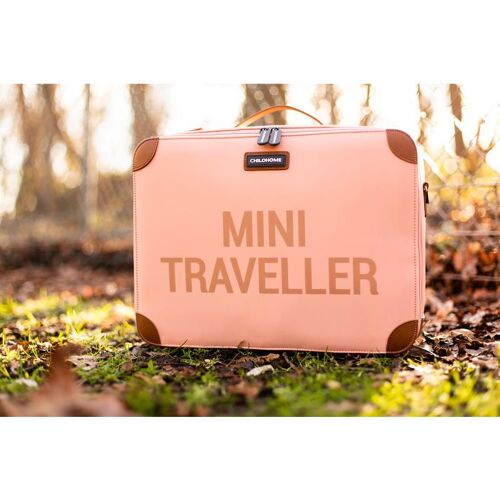 Valise Enfant Mini Traveller Rose Et Cuivre - Childhome