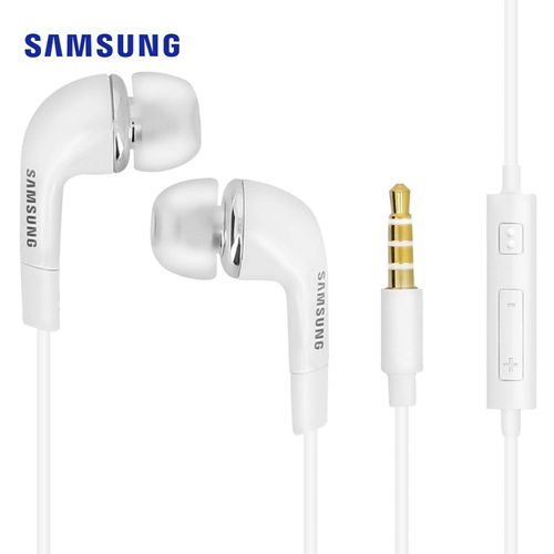 Samsung EHS62 - Micro-casque - intra-auriculaire - filaire - blanc - pour Galaxy Note 10, Note 8.0, Tab 2, Tab 7.0, Tab 7.7, Tab 8.9, Tab WiFi, Xcover, Y Duos