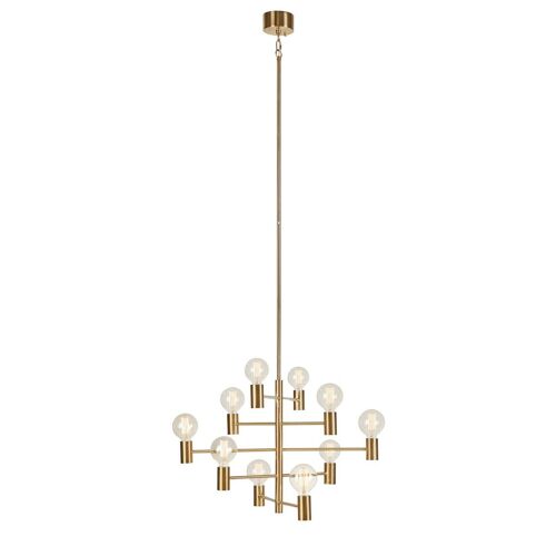 Markslojd Paris Suspension De Plafond À Bras Multiples 10 Lumières Laiton Foncé