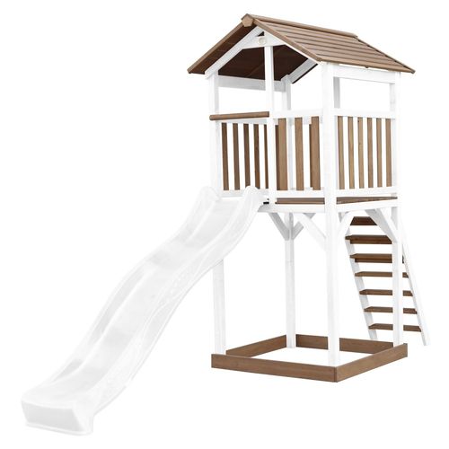 Axi Beach Tower Marron Blanc Toboggan Blanc