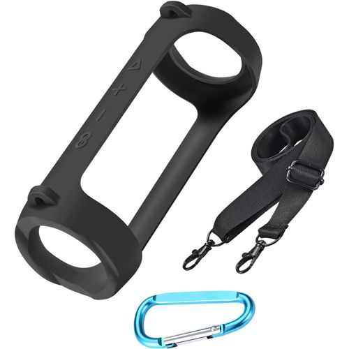 Coques en Silicone Compatible avec JBL Flip 6 - Noir