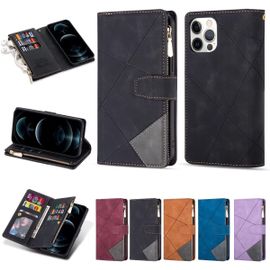 Coque Xiaomi Mi 11 Housse Pu, Xiaomi Mi 11 Portefeuille [9 Emplacements Pour Cartes Et Monnaie] Avec Bracelet Xiaomi Mi 11 Case Noir
