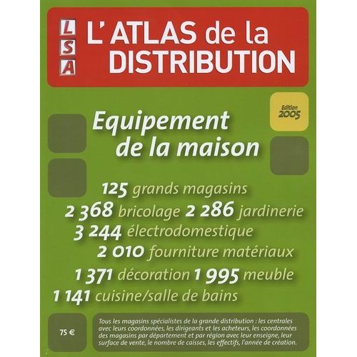 L'atlas De La Distribution - Equipement De La Maison