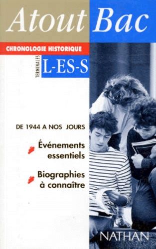 Chronologie Historique, Terminales L, Es, S