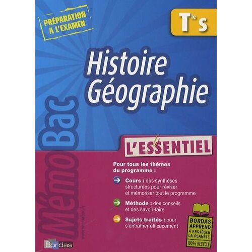 Histoire-Géographie Tle S - L'essentiel