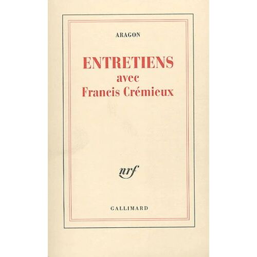 Entretiens Avec Francis Crémieux